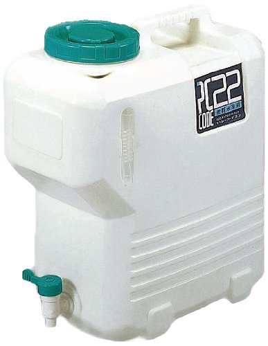 【中古】【非常に良い】北陸土井工業 ヒシエス コック付水タンク PCコード#22 抗菌剤入り