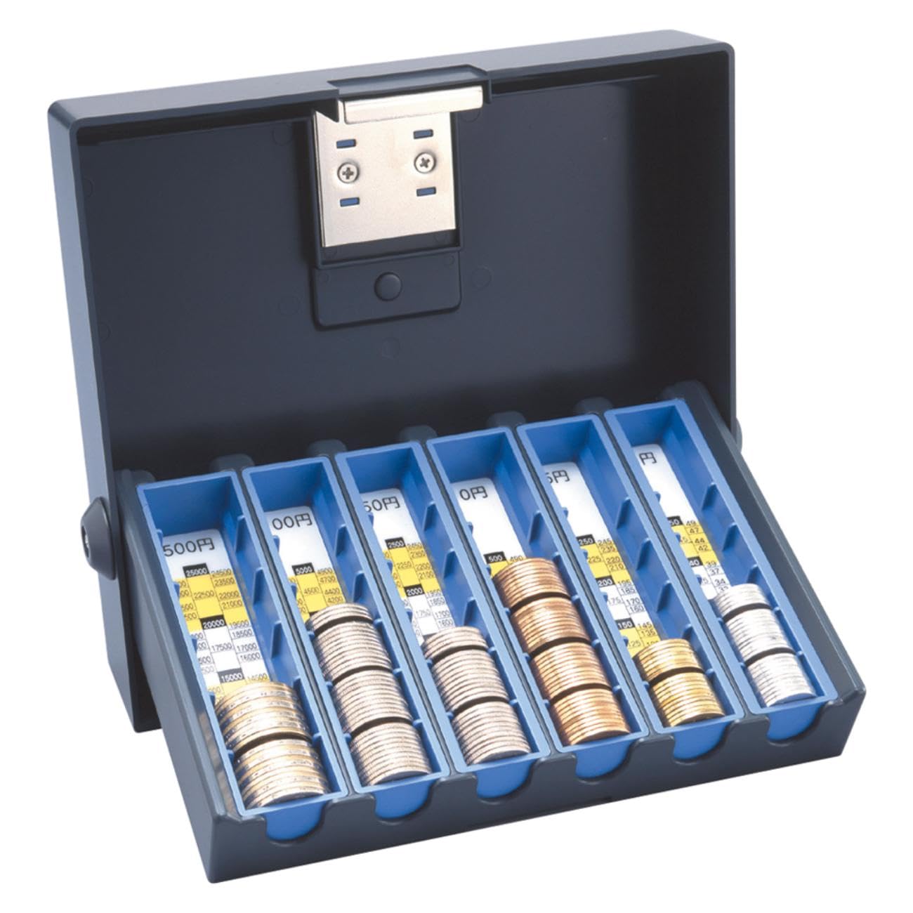 【中古】【非常に良い】カール事務器 コインレジ 簡易レジスター コインカウンター 硬貨収納箱 MR-2010N プラスチック