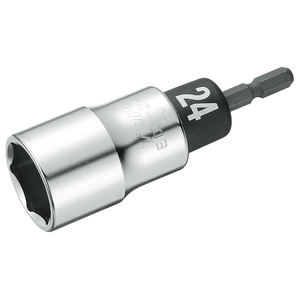 【中古】【非常に良い】トップ工業 (TOP) 電動ドリル用 αアルファソケット 対辺24mm 18V 6角 軸強化タイプ EDX-24 サイズ色分け アルファシリーズ 燕三条 日本製