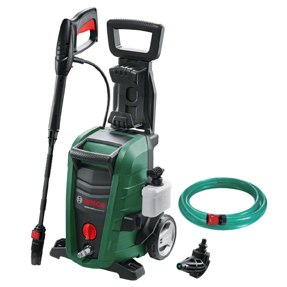 【中古】【非常に良い】ボッシュ(BOSCH) 高圧洗浄機 1500W 最大許容圧力12MPa パワフル洗浄 コンパクト収納 [8m高圧・3m水道ホース・車輪付き] UA125 クリーナー