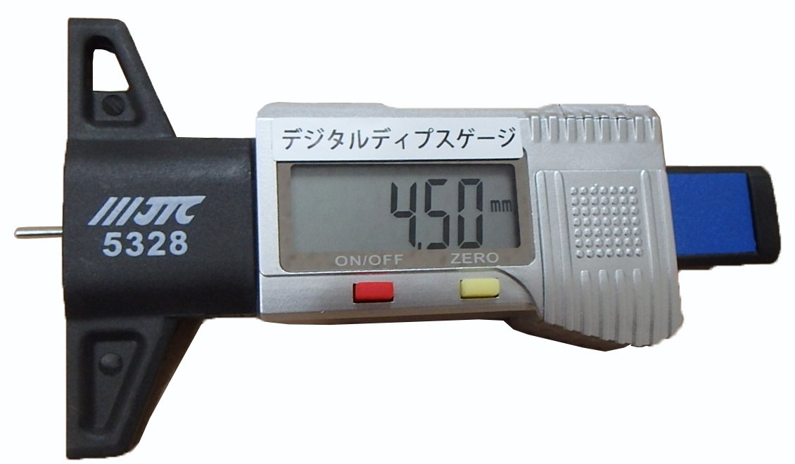 【中古】【非常に良い】JTC デジタルディプスゲージ 車輌整備 特殊 工具 SST タイヤ ブレーキパッド 厚み 測定 ノギス JTC5328J