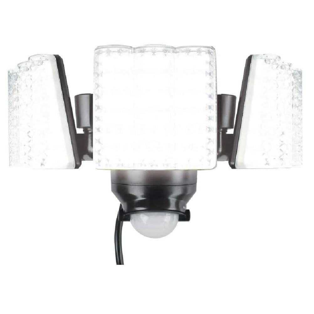 【中古】【非常に良い】DAISHIN センサーライト DLA-7T300 3灯式 AC コンセント 100V LED 人感センサーライト 屋外 外 屋内 室内 防犯ライト ガレージ 庭 玄関灯 玄関 高輝度 エコ 節電|ドリエムコーポレーション