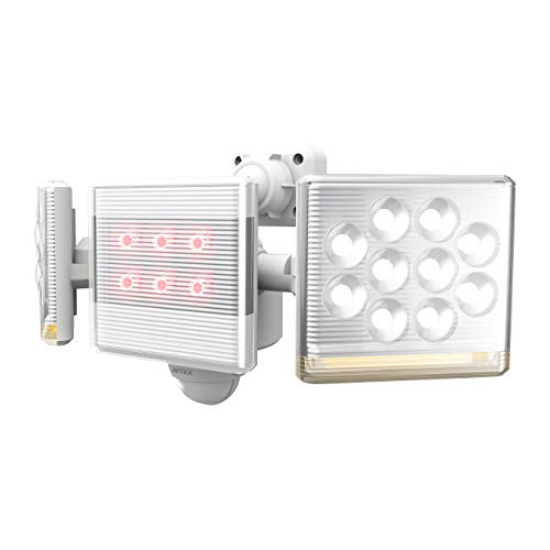 【中古】【非常に良い】ムサシ RITEX フリーアーム式高機能LEDセンサーライト(12W×2灯) 「コンセント式」 LED-AC2030 ホワイト|ドリエムコーポレーション