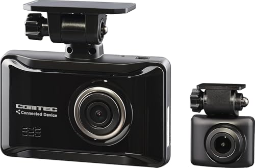 【中古】【非常に良い】コムテック 車用 前後2カメラ ドライブレコーダー ZDR058 通信型モデル 4G LTE通信機能搭載 前後200万画素 FullHD GPS搭載 後続車両接近お知らせ機能 安全運転支援機能 常時