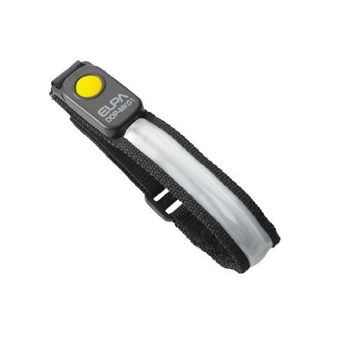 【中古】【非常に良い】エルパ (ELPA) LEDマーカーライト(バンド) LEDライト 反射バンド 赤色LED 防水 DOP-MK01