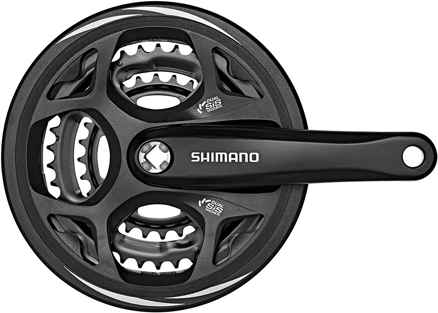 【中古】【非常に良い】シマノ(SHIMANO) クランクセット ALTUS ガードあり 48-38-28T FC-M311 170mm ブラック EFCM311C888CL|ドリエムコーポレーション