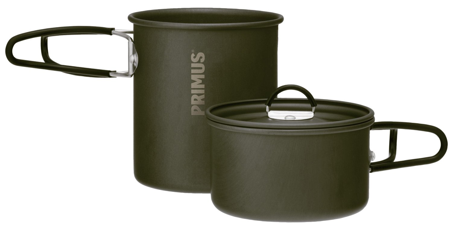 【中古】【非常に良い】PRIMUS(プリムス) イージークック・ミニキット P-CK-K101 登山・キャンプ用クッカー アルミコッヘル 840ml+485ml