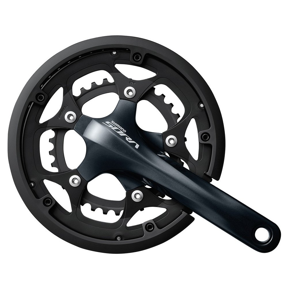 【中古】【非常に良い】シマノ クランクセット FC-R3000 50×34T 170mm 9S チェーンガード付属 BB別売 SORA(ソラ) EFCR3000CX04C