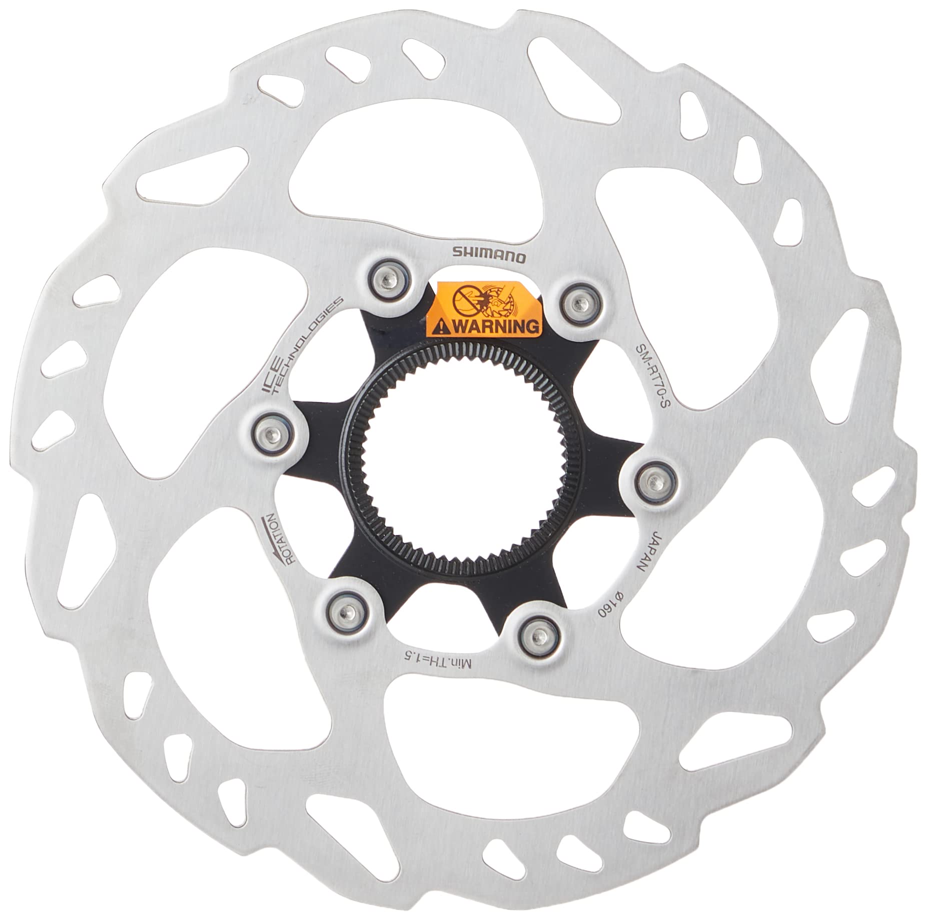 【中古】【非常に良い】シマノ(SHIMANO) ディスクローター SM-RT70 203mm センターロック ナロータイプ付属/ロックリング 内セレーションタイプY8P898010