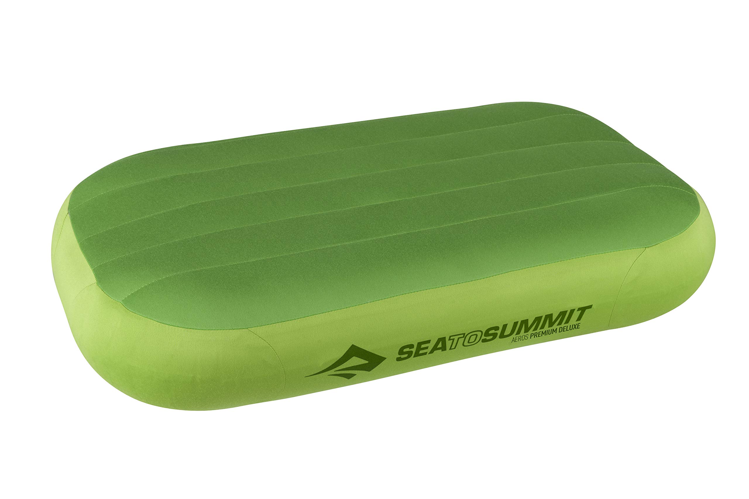 【中古】【非常に良い】Sea to Summit Aeros プレミアム 空気注入式トラベルピロー、デラックス(22 x 14)、ライム