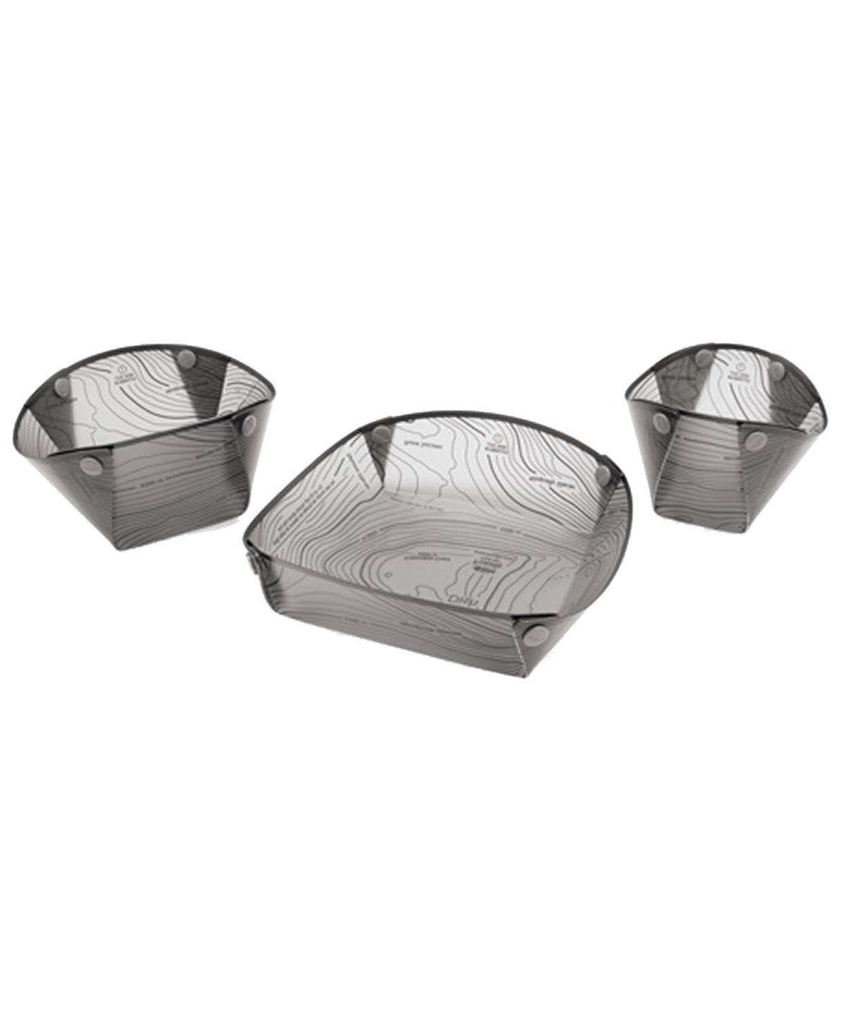 【中古】【非常に良い】Fozzils 折りたたみ式食器セット スナップフォールド ソロパック グレー 295-22001/1899073