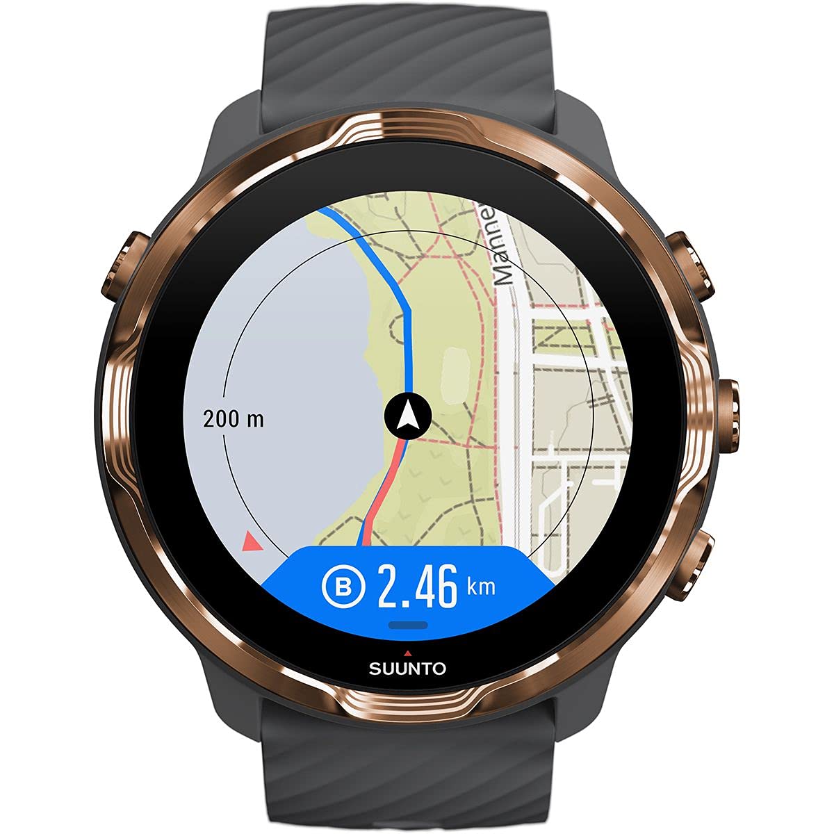 【中古】【人並み外れたに好いたらしい】スント(SUUNTO) スント 七つ(SUUNTO 7) 石墨 カッ基準打数 駈けっくら用 GPS御覧なさる Wear os by Google [日本置き目品/製造業者引き受ける] SS0503820