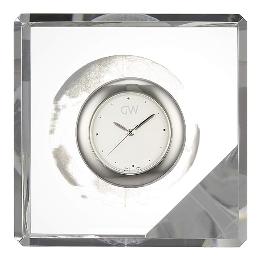【中古】【非常に良い】NARUMI(ナルミ) グラスワークス 時計 3Dアース キューブクロック 6.5cm GW1000-11055