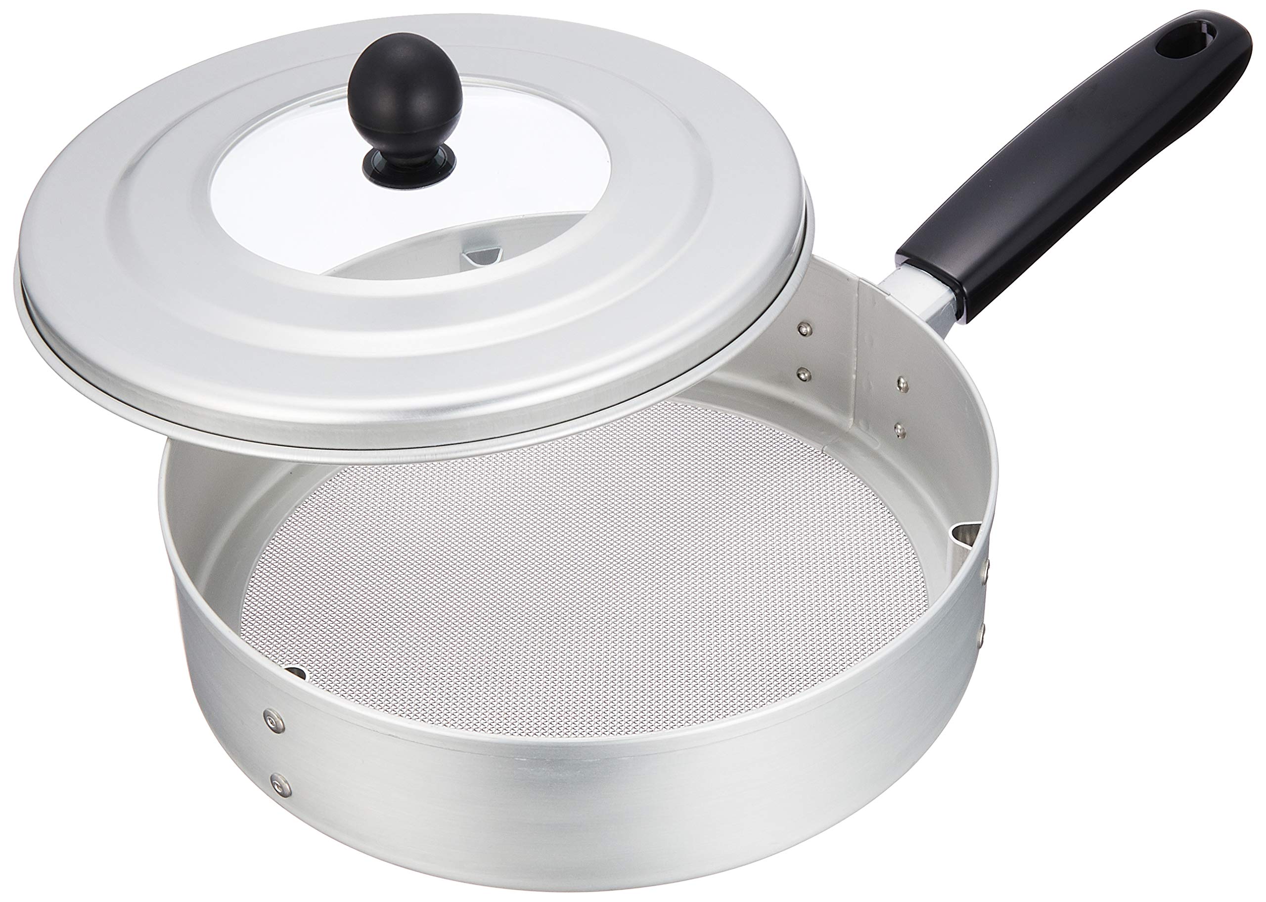 【中古】【人並み外れたに好いたらしい】遠藤商事 お勤め用 手煎り焙煎器 丸型 本体・フタアルマイト 意中の女18-8 日本製 BGV1601 その他-キッチン用品・食器・調理器具