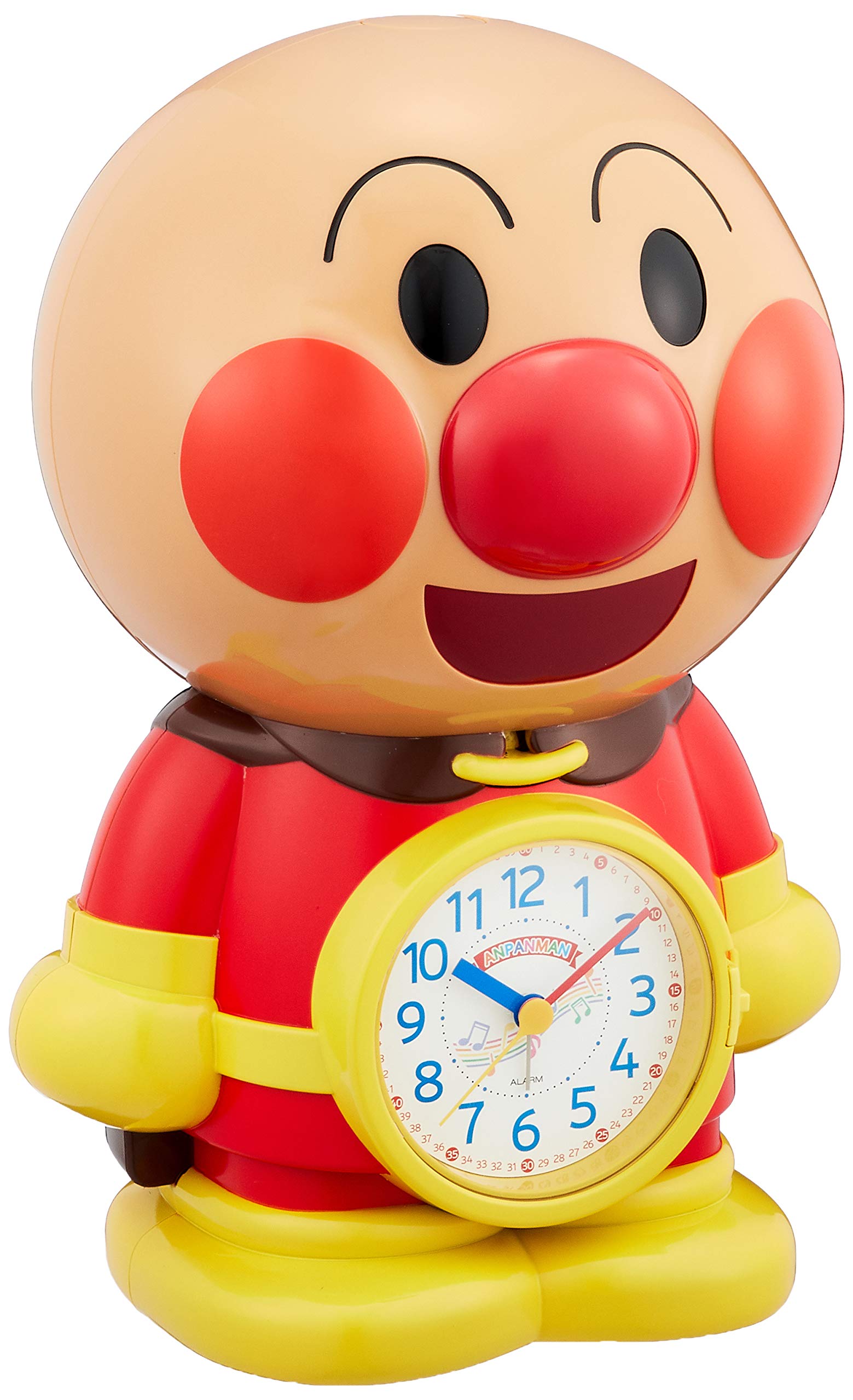 【中古】【非常に良い】リズム(RHYTHM) それいけ アンパンマン 目覚まし時計 キャラクター アナログ 置き時計 おもしろ おしゃべり 音声 3D 茶 27.2x19.2x16.8cm 4SE552-M06 ブラウン|ドリエムコーポレーション