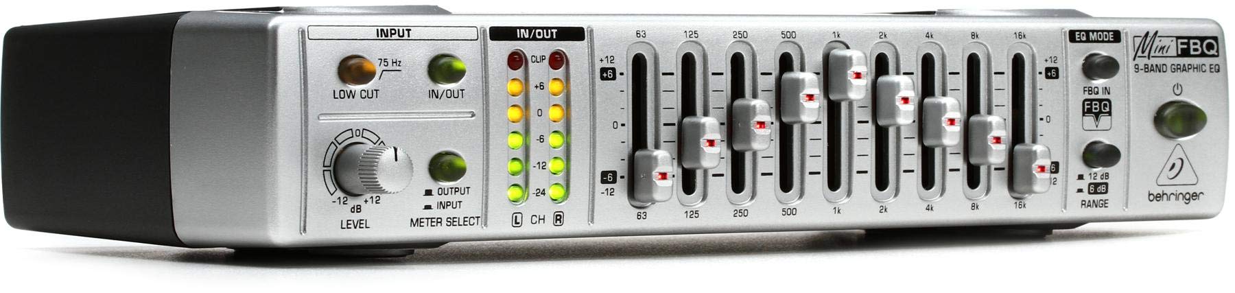 【中古】【非常に良い】Behringer MiniFBQ FBQ800 ウルトラコンパクト9バンドグラフィックイコライザー FBQ付き