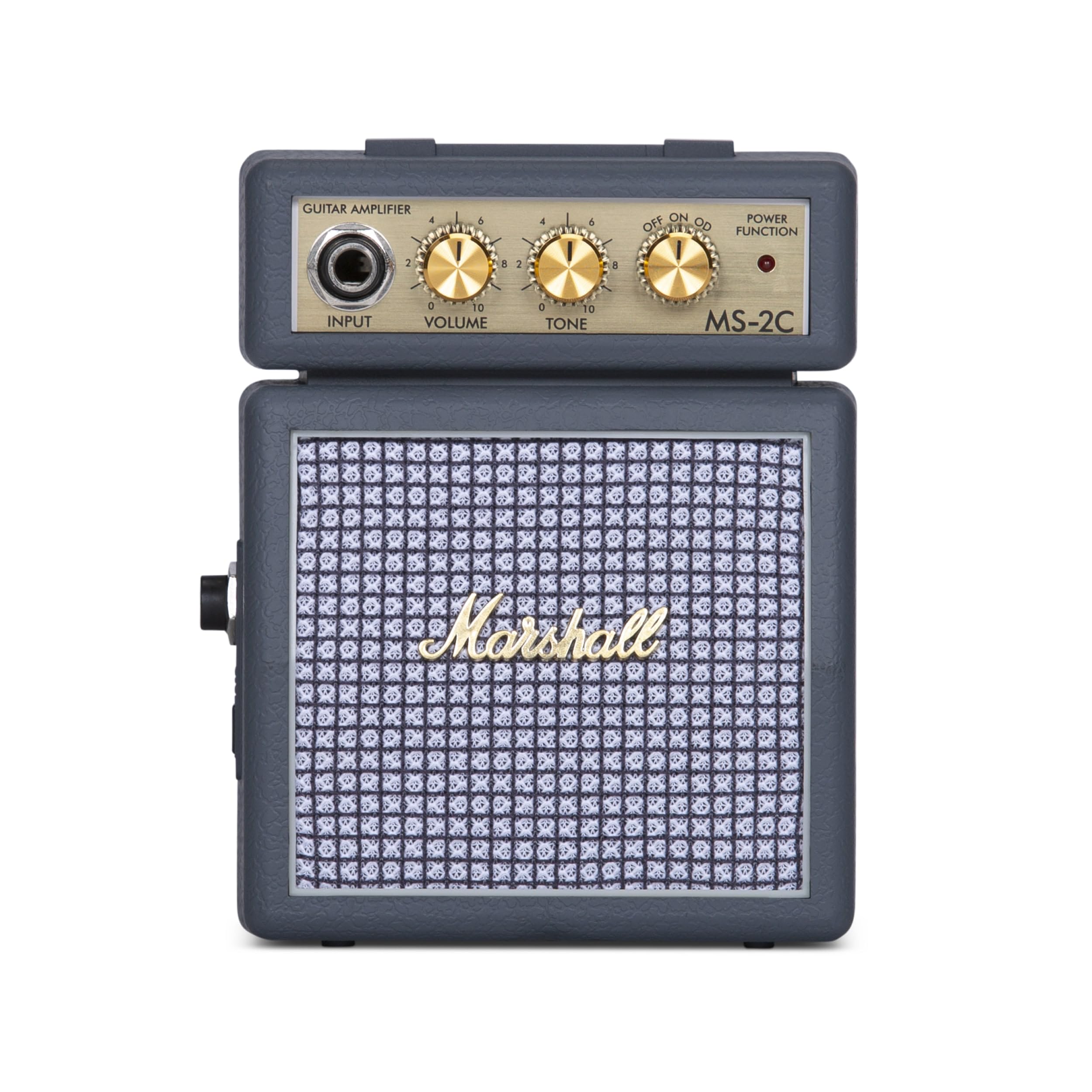 【中古】【非常に良い】Marshall ミニアンプ クラシック風 MS-2C 電池/アダプター両対応 ヘッドホンジャック装備