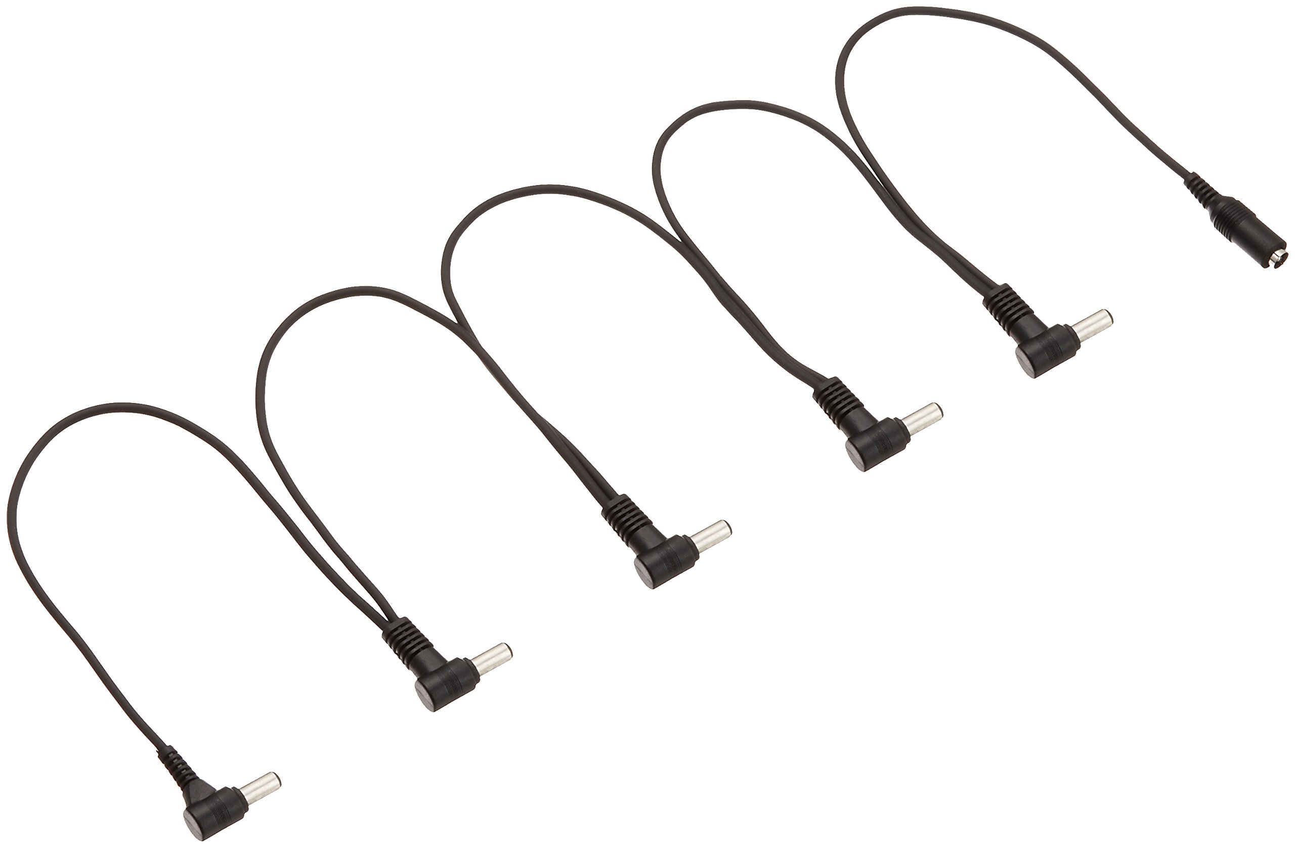 【中古】【非常に良い】TECH DCケーブル 電源 分配ケーブル 5股 パワーサプライコード DC-5 ブラック