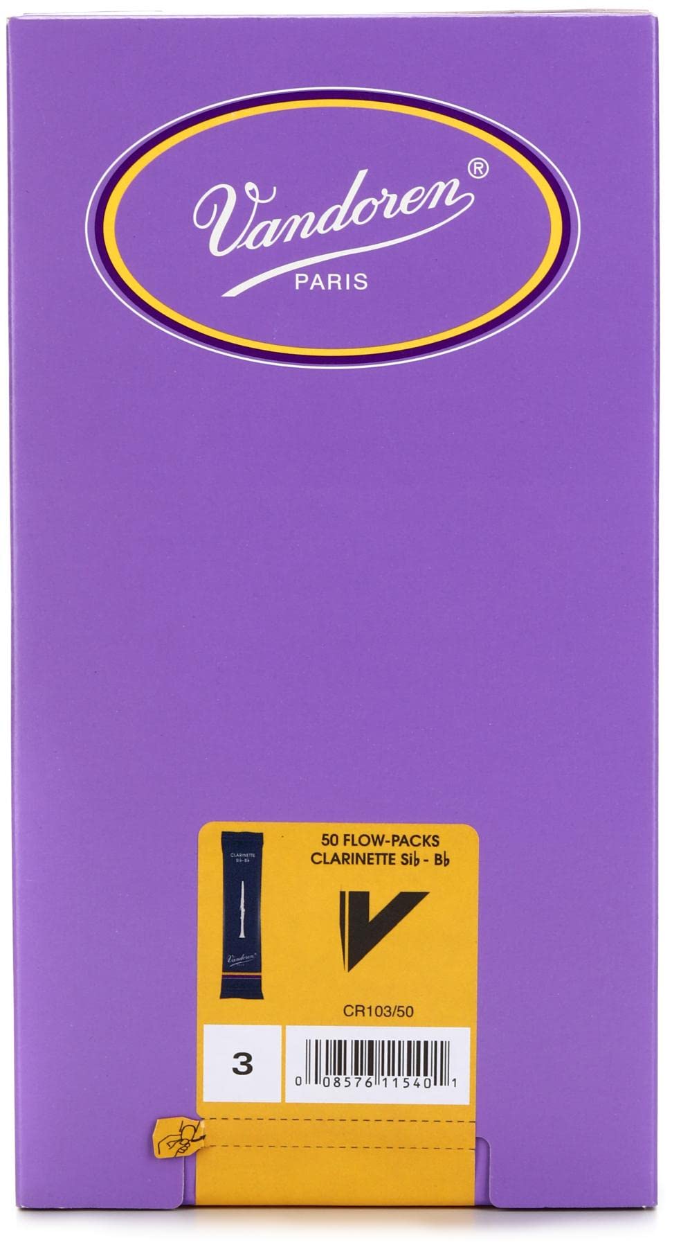 【中古】【非常に良い】バンドーレン B♭クラリネットリード トラディショナル 硬さ:3 (50枚入) 29,279円