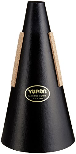 【中古】【非常に良い】YUPON ユポン ミュート ストレート フレンチホルン用 チューニング管付 黒 YPN-015593