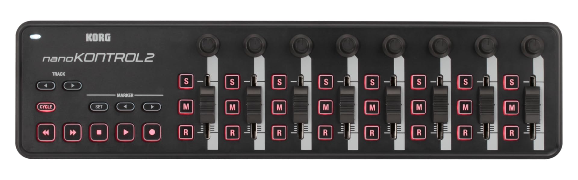 【中古】【非常に良い】KORG(コルグ) MIDIコントローラー nanoKONTROL2 DTM/コンパクト/コントローラー/USB/パスパワー/ソフトウェアライセンス込み ブラック NANOKNTRL2-BK