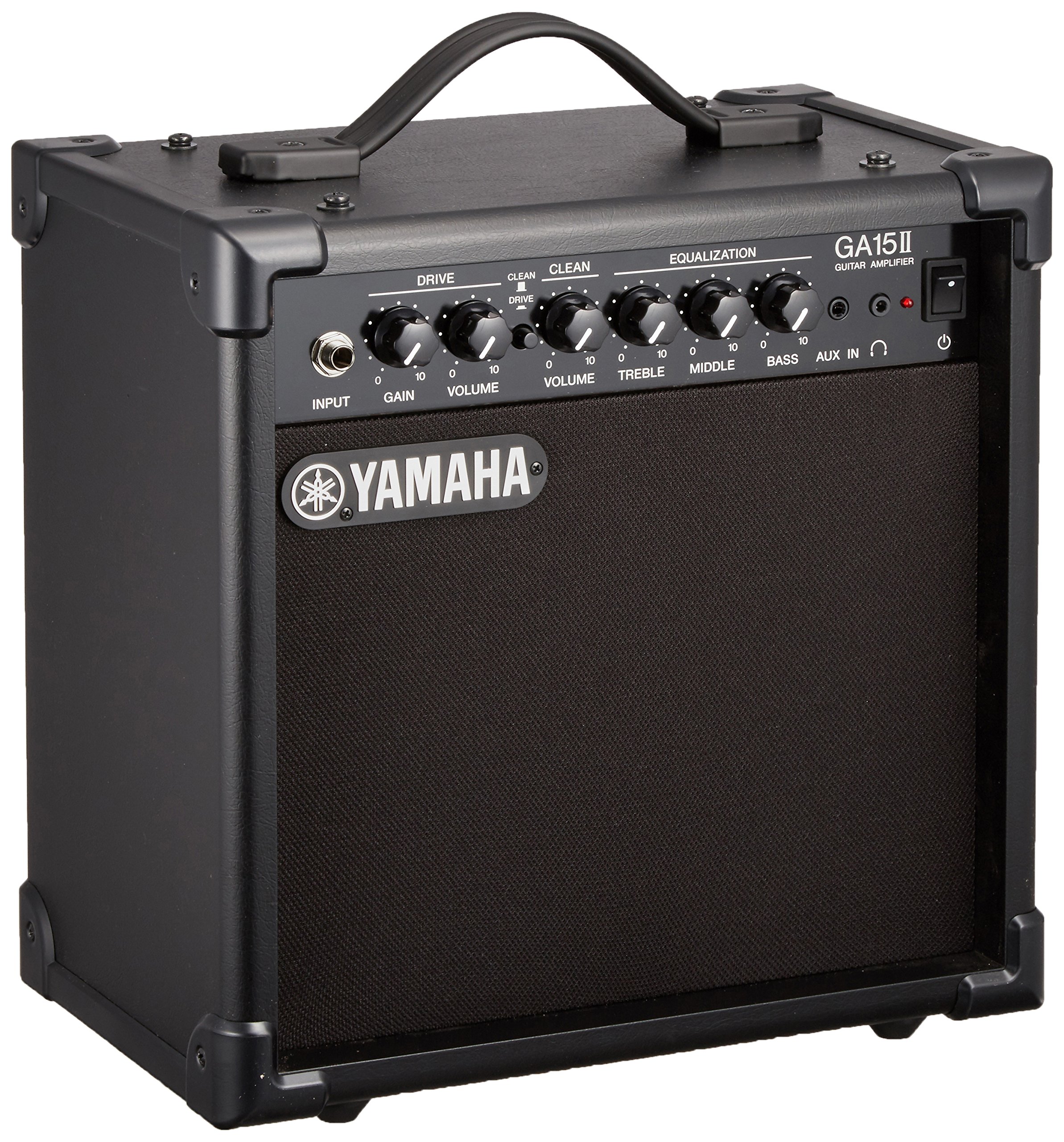 【中古】【非常に良い】ヤマハ YAMAHA ギターアンプ GA15II ドライブ&クリーンの2チャンネル仕様 練習用に最適な小型アンプ Aux in機能を使ってセッション形式での練習が可能 ヘッドホン端子付き
