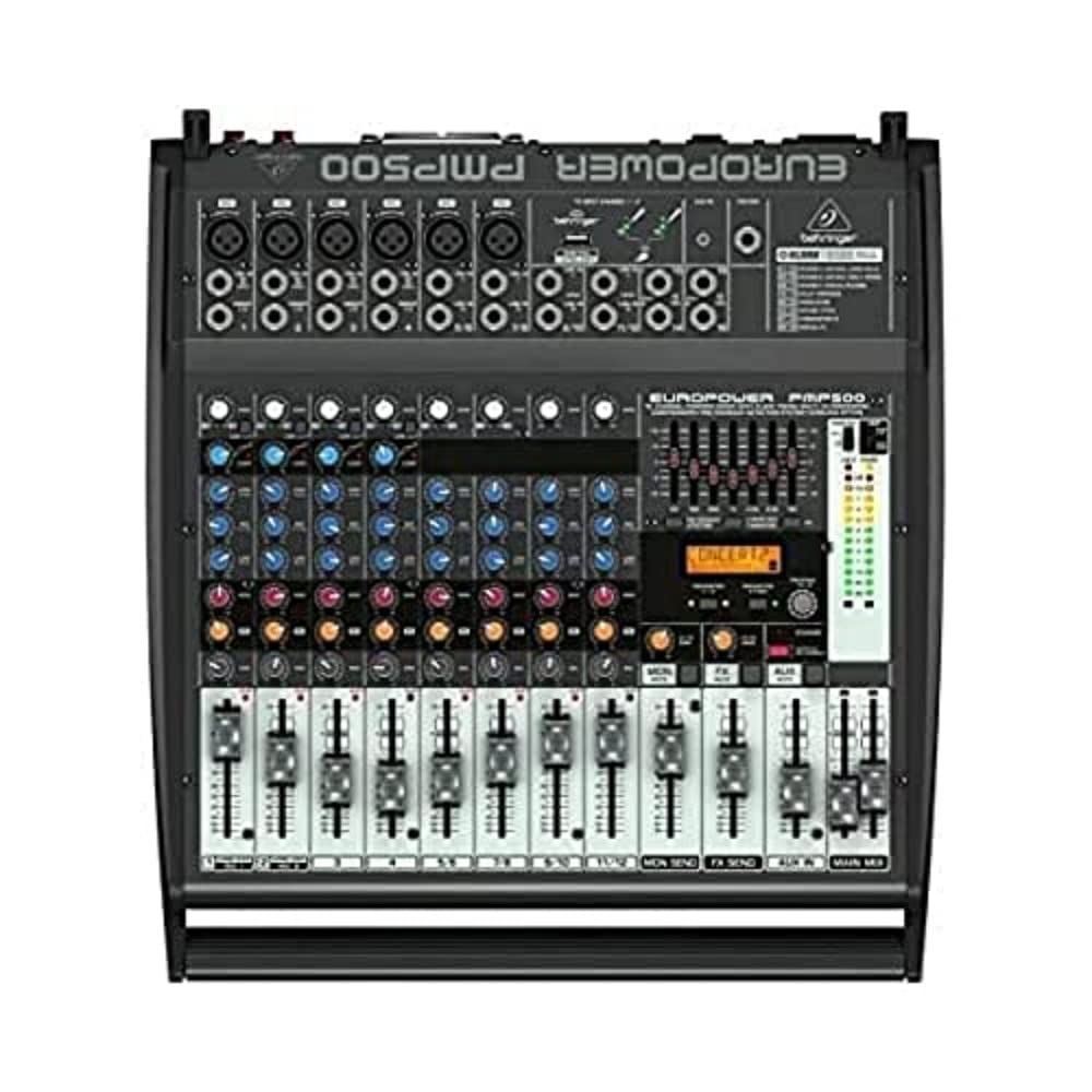 【中古】【非常に良い】Behringer パワードミキサー 最大2 x 250W(4オーム) 高品質マイクプリアンプ 超軽量 FX搭載 PMP500|ドリエムコーポレーション