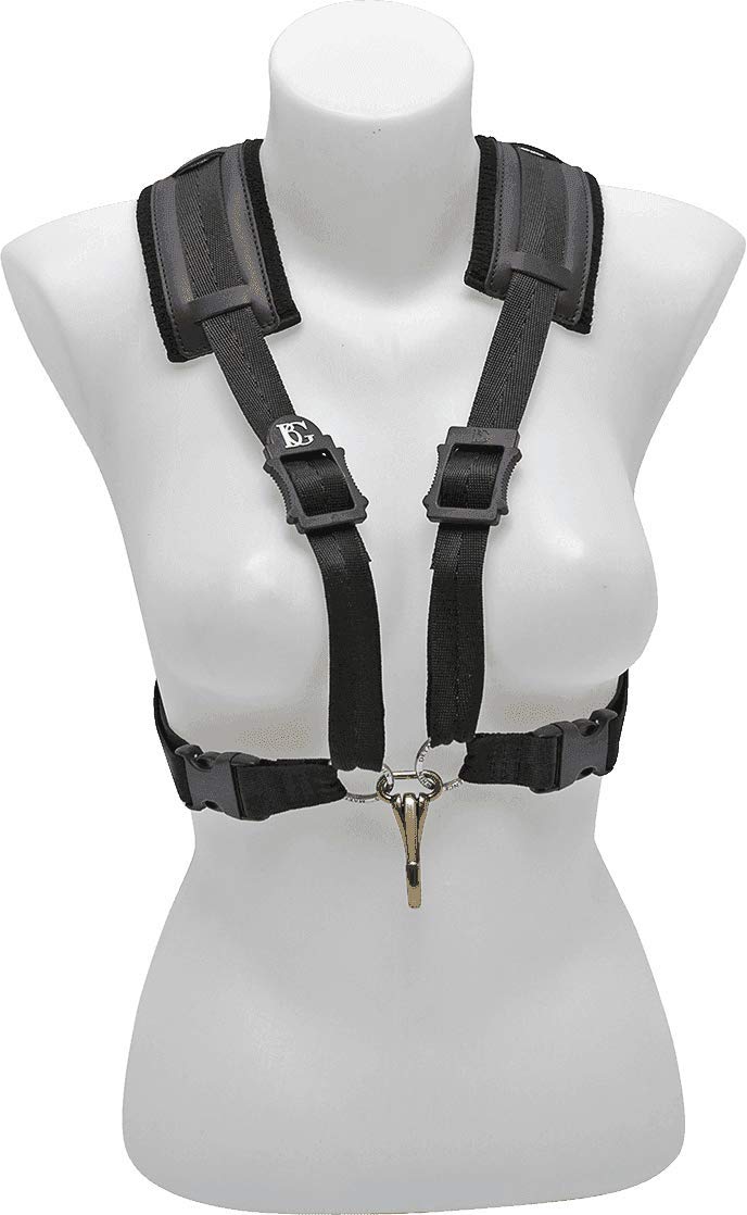 【中古】【非常に良い】BG (ビージー) COMFORT HARNESS アルト/テナー サクソフォーン メタルスナップフック S41CMSH|ドリエムコーポレーション