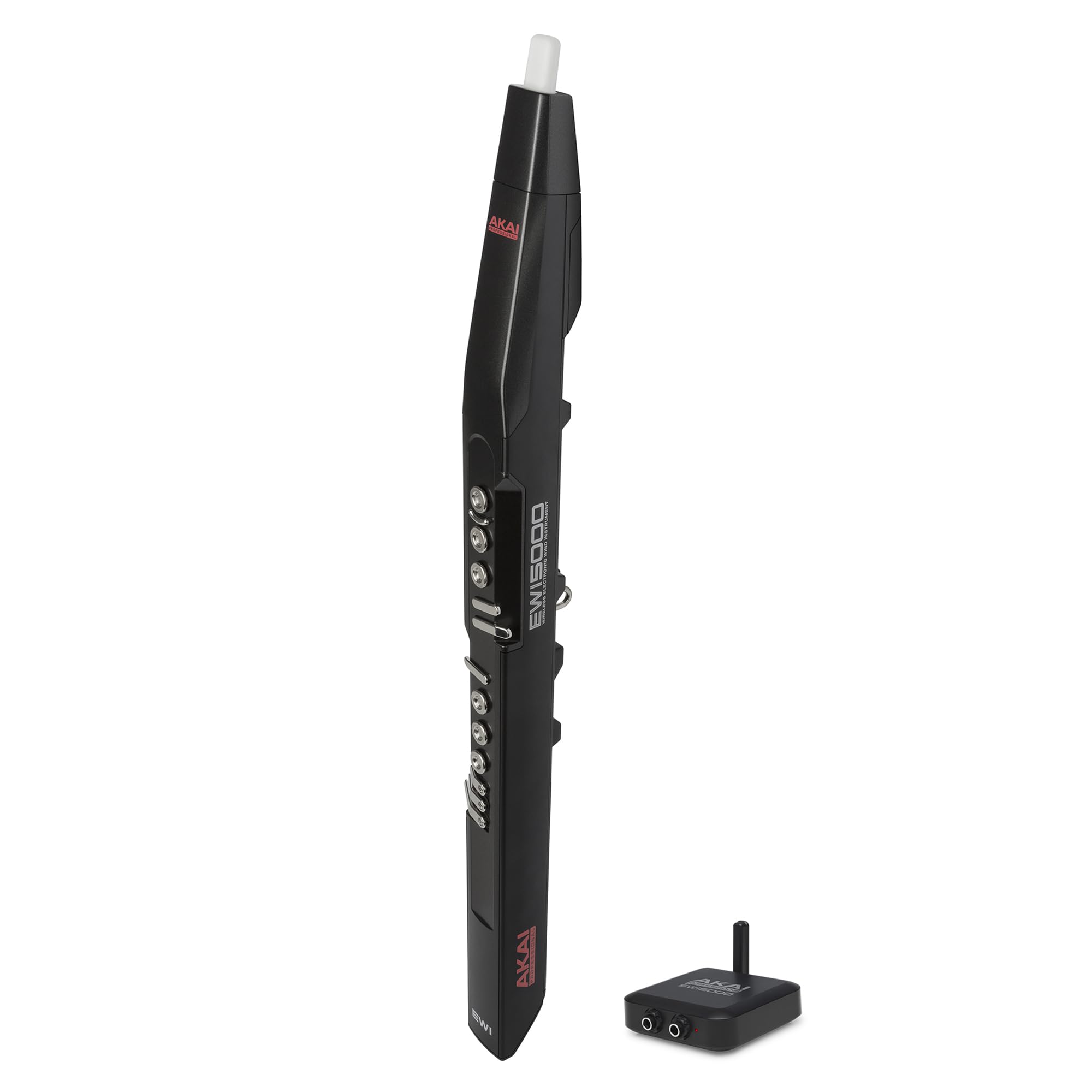 【中古】【非常に良い】Akai Professional EWI 5000 ウインドシンセサイザー 電子管楽器 バッテリー駆動 ワイヤレス サウンドライブラリ内蔵 ブレスセンサー搭載 アカイプロ イーウィー 黒