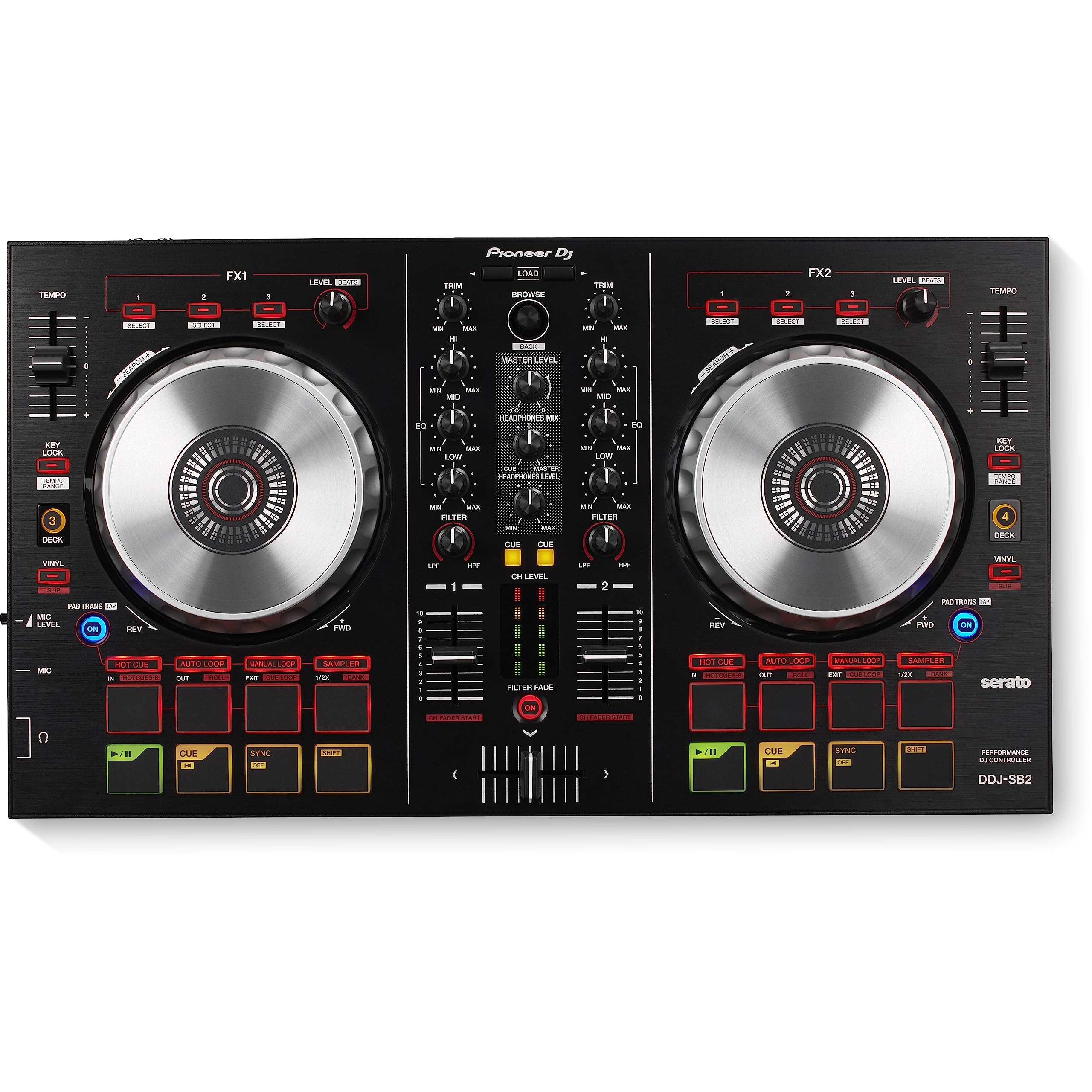 【中古】【非常に良い】Pioneer DJ DDJ-SB2 DJコントローラー パイオニア