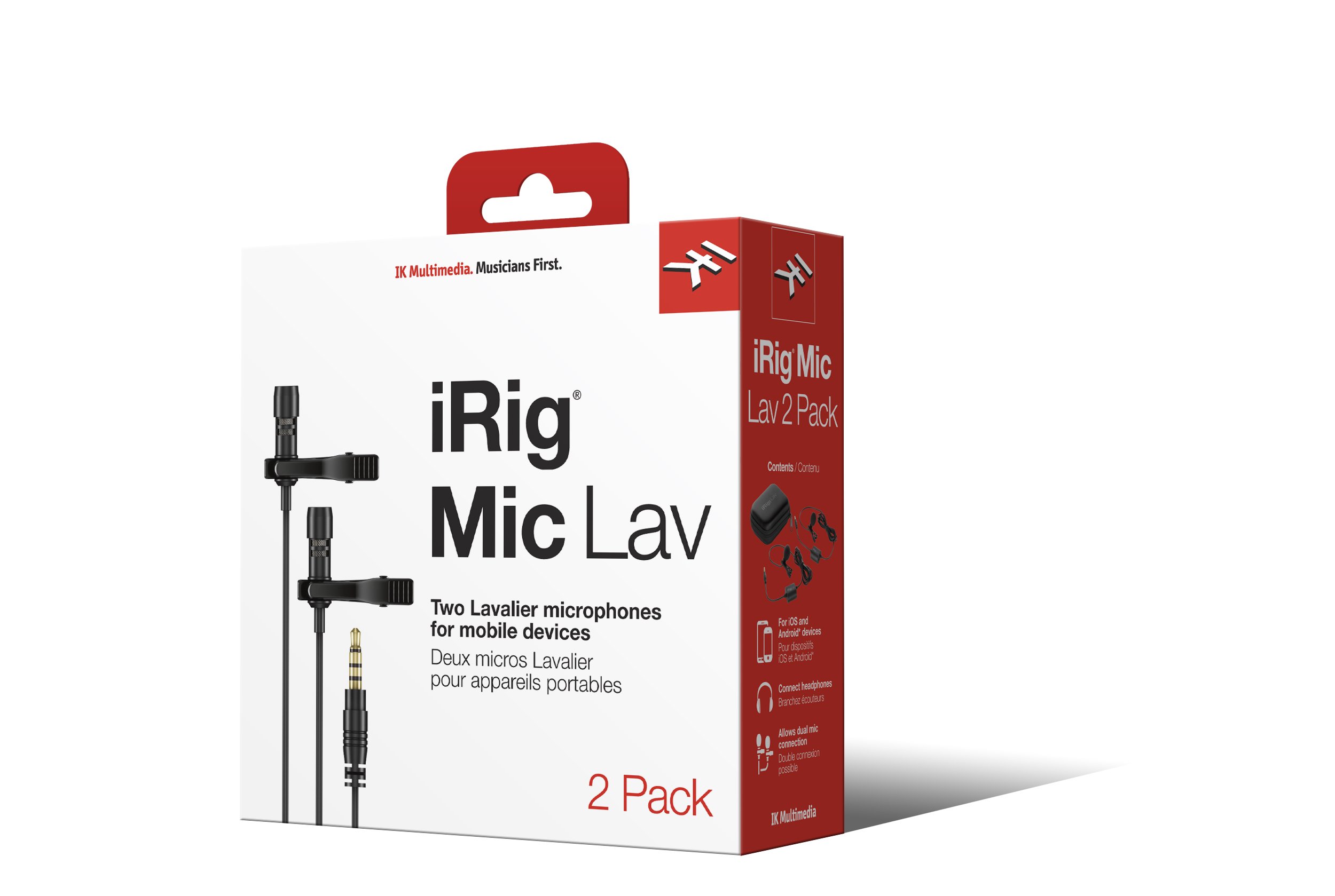 【中古】【非常に良い】IK Multimedia iRig Mic Lav 2Pack ラベリアマイク (ピンマイク)