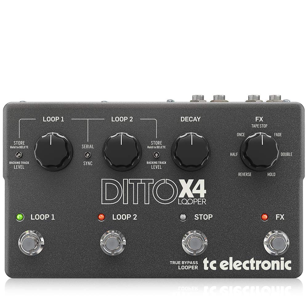 【中古】【非常に良い】ティーシーエレクトロニック(Tc Electronic) デュアル トラック ルーパー DITTO X4 LOOPER Gray