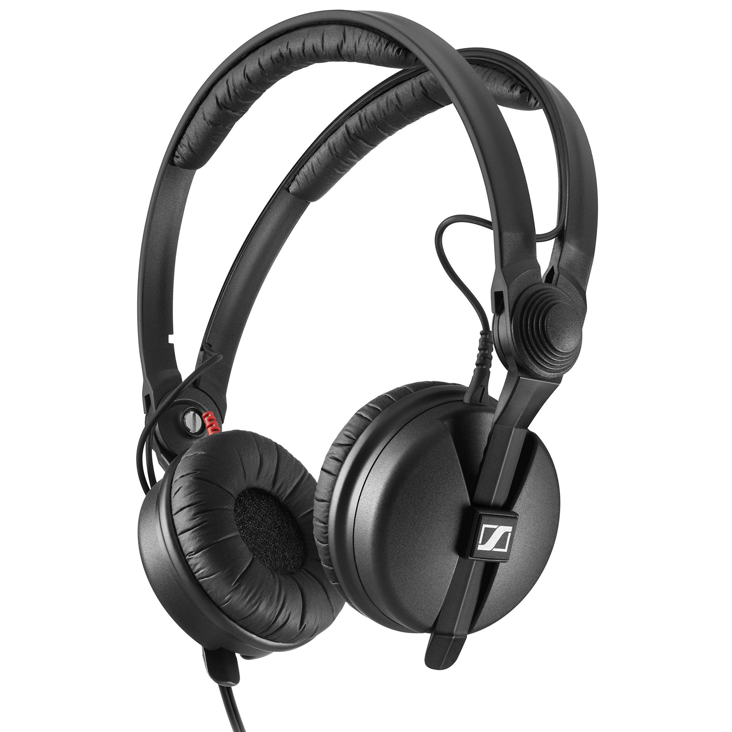 【中古】【非常に良い】Sennheiser ゼンハイザー HD 25 PLUS 密閉型 プロフェッショナル モニターヘッドホン 506908 ブラック 軽量 DJ定番 コイルケーブル カールコード