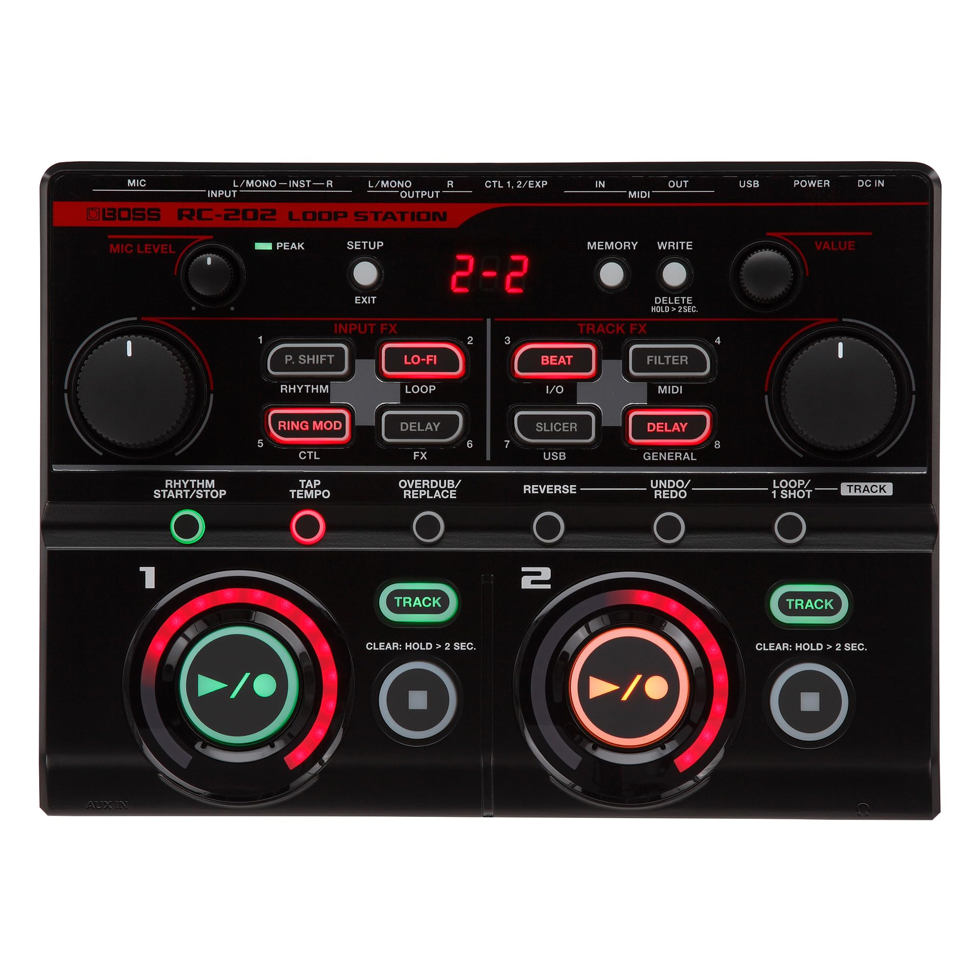 【中古】【非常に良い】BOSS ボス ループステーション RC-202 テーブルトップルーパー 2トラック クラブ/エレクトロニカ/ビートボックス ブラック 黒 Loop Station 42,465円