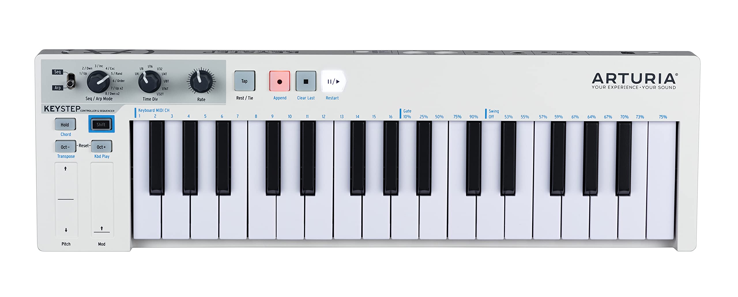 【中古】【非常に良い】ARTURIA シーケンサー機能搭載 キーボード・コントローラー KEYSTEP