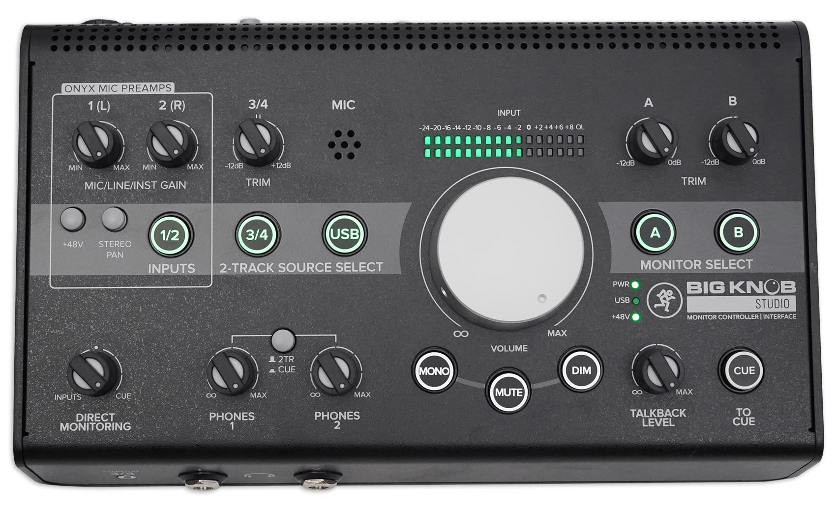 【中古】【非常に良い】MACKIE レベルコントロール&音源/モニタースピーカーコントローラー+USBインターフェース Big Knob Studio 42,018円