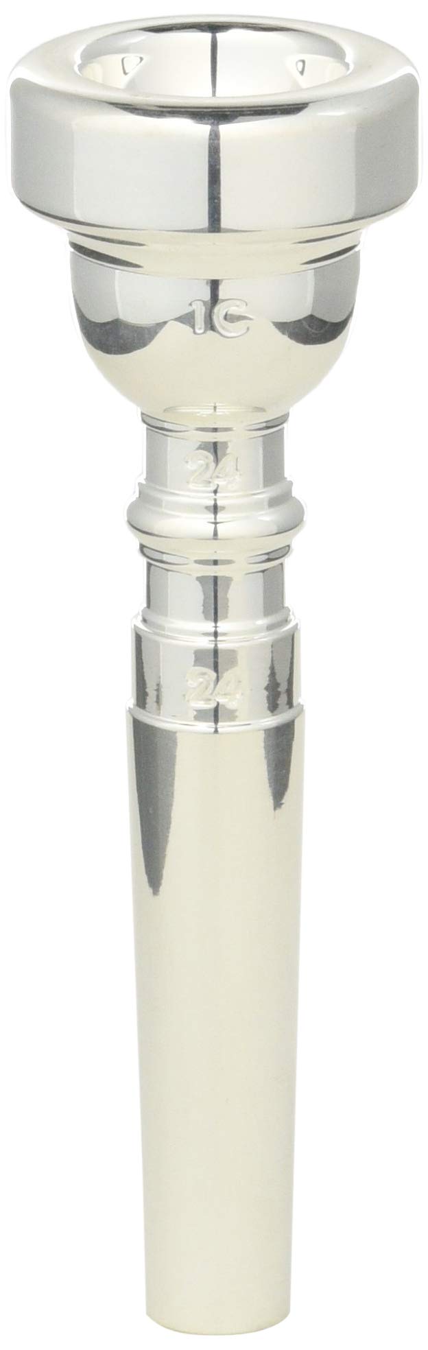 【中古】【非常に良い】Bach バック トランペットマウスピース 【シンフォニック】 1C/24/24 銀メッキ仕上げ S6511C4
