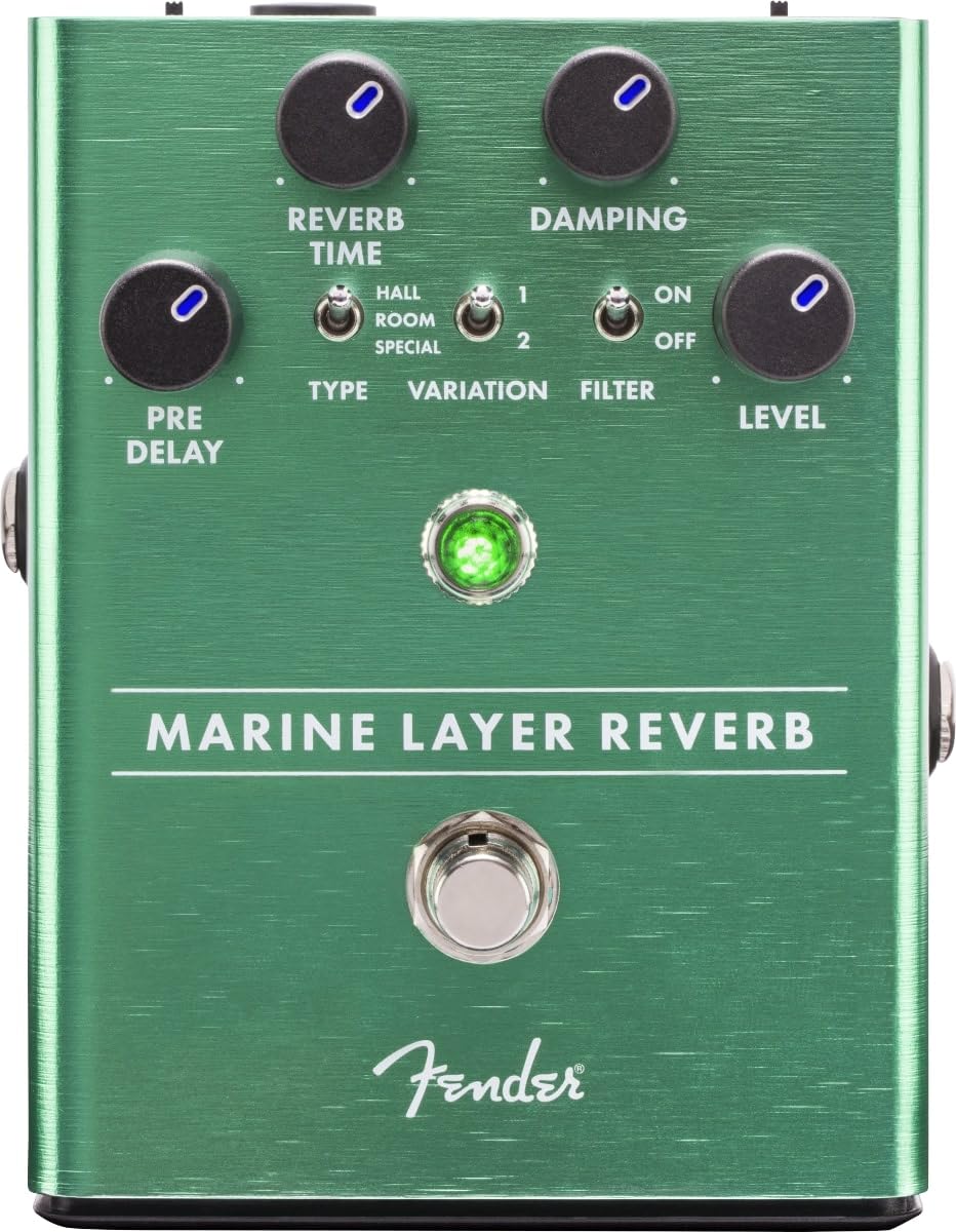 【中古】【非常に良い】Fender エフェクター Marine Layer Reverb Pedal(電池付属なし)