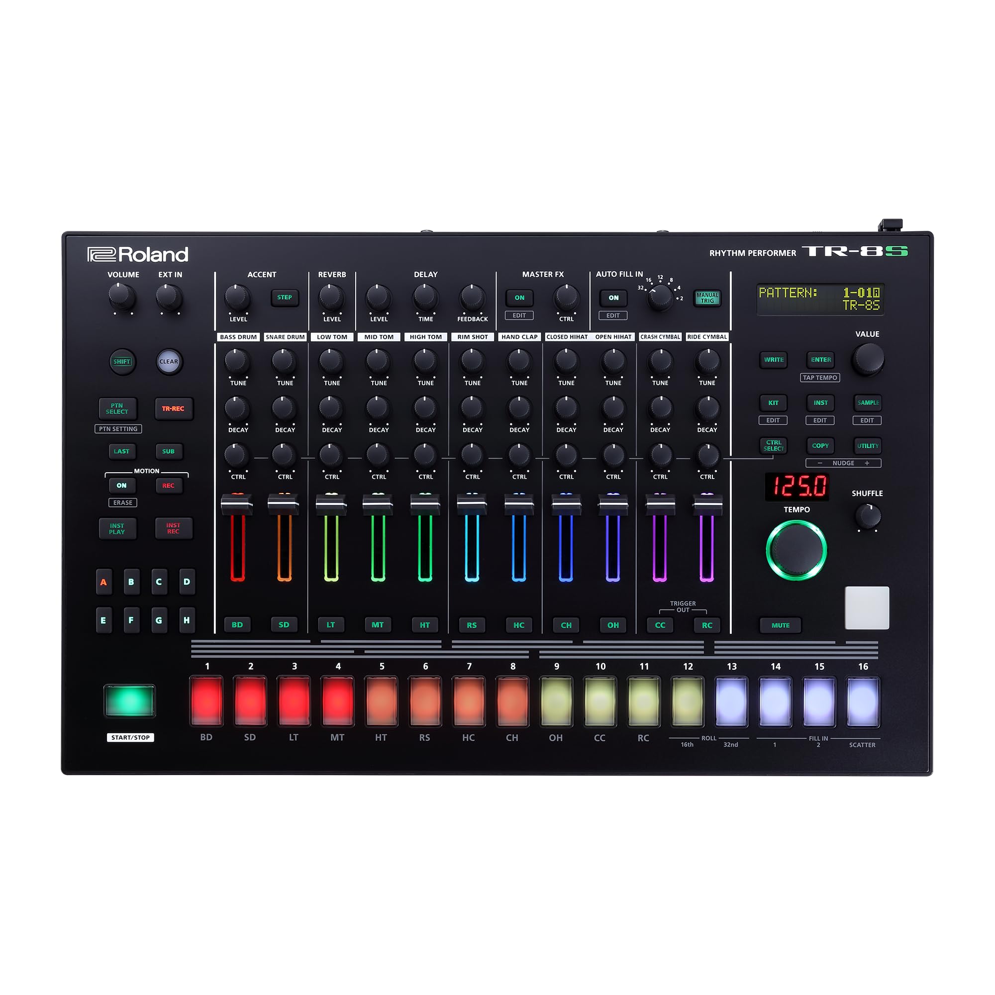 【中古】【非常に良い】Roland ローランド リズムパフォーマー TR-8S ドラムマシン/リズムマシン ビート制作/ビートメイク/音楽制作/ライブ/DTM/機材 AIRA aira｜ドリエムコーポレーション