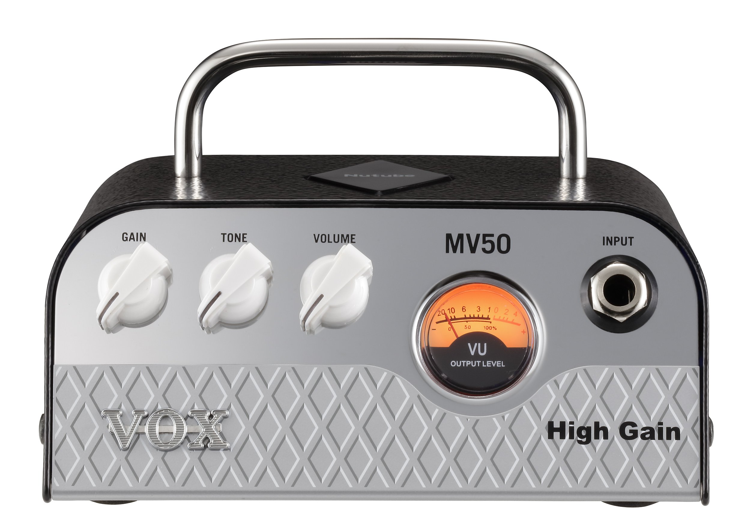 【中古】【非常に良い】VOX Nutube搭載 ギター用 超小型 ヘッドアンプ MV50 High Gain 驚きの軽量設計 50Wの大出力 アナログ回路 自宅練習 スタジオ ステージに最適 持ち運び ハイゲインサウンド|ドリエムコーポレーション