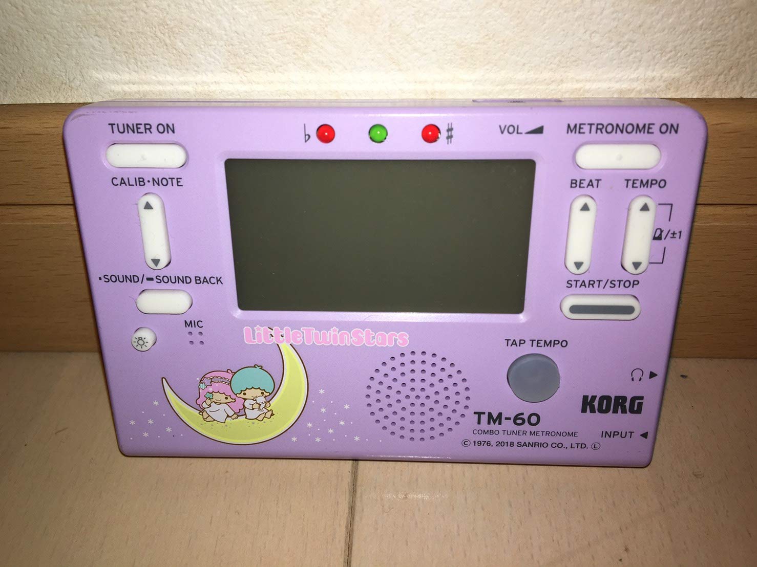 【中古】【非常に良い】KORG コンボ チューナー メトロノーム TM-60 リトルツインスターズ キキララ [TM-60-STS Little Twin Stars]｜ドリエムコーポレーション
