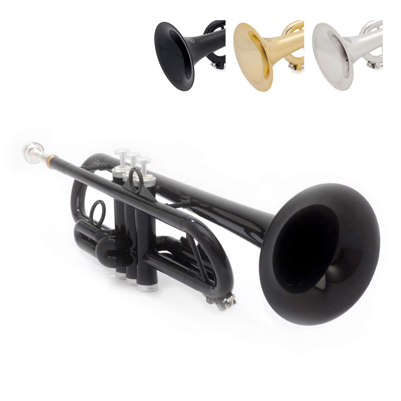 【中古】【非常に良い】pInstruments ピーインストゥルメンツ プラスチック製管楽器 トランペット pTrumpet hyTech Bb調 軽量&高耐久ABS製 バイオコート抗菌 PTRUMPET1HTB ブラッ 68,503円