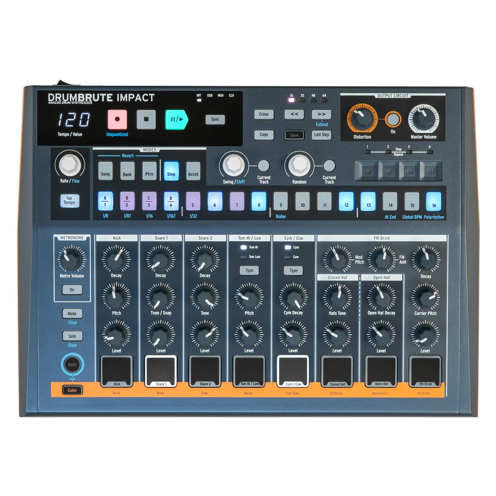 【中古】【非常に良い】ARTURIA アナログ・ドラムマシン DrumBrute Impact