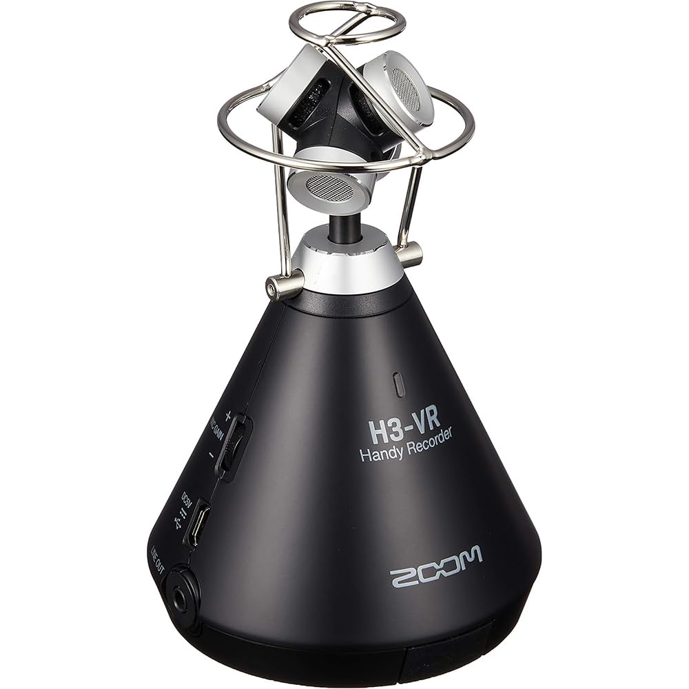 【中古】【非常に良い】ZOOM ズーム H3-VR VR対応ハンディレコーダー 空間音声 360°録音 バイノーラル アンビソニック収録対応 YouTube 360°動画 VRコンテンツWEB会議/ビデオミーティングマイ
