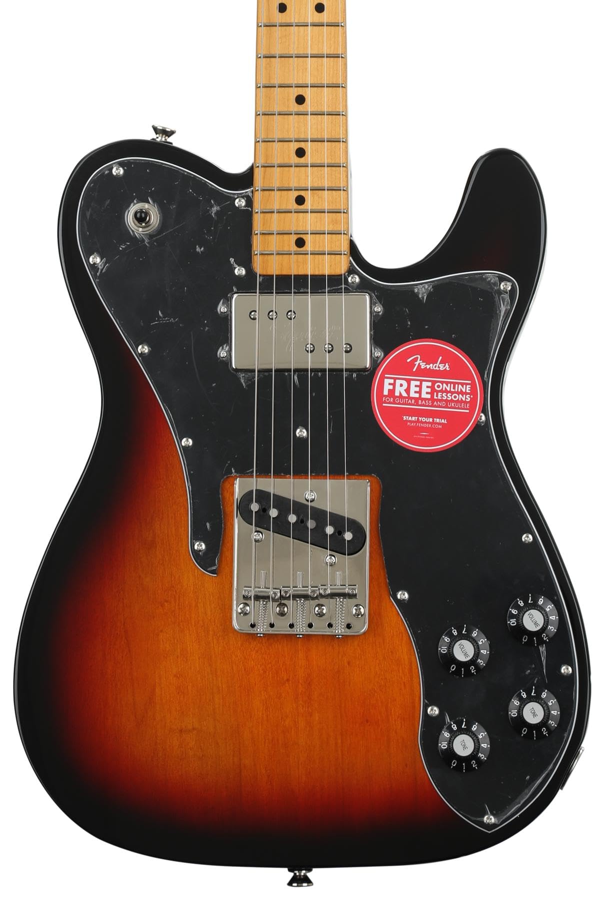 【中古】【非常に良い】Squier by Fender エレキギター Classic Vibe 70s Telecaster? Custom Maple Fingerboard 3-Color Sunburst ソフトケ