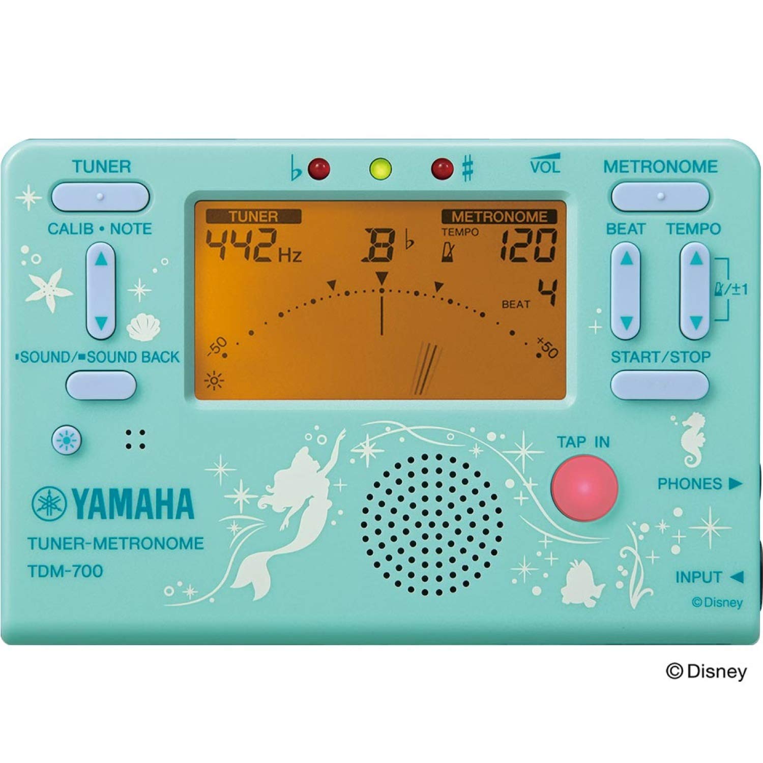 【中古】【非常に良い】ヤマハ ディズニーチューナーメトロノーム アリエル TDM-700DARL