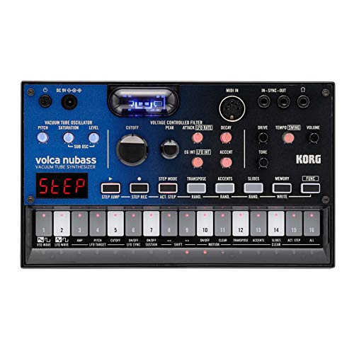 【中古】【非常に良い】KORG シンセサイザー ベースマシン volca nubass 真空管回路 Nutube搭載 16ステップシーケンサー 電池駆動 スピーカー内蔵 ヘッドフォン使用可 どこでも使えるコンパクトサイズ｜ドリエムコーポレーション