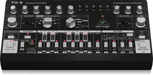 【中古】【非常に良い】ベリンガー Behringer アナログベースラインシンセサイザー TD-3-BK