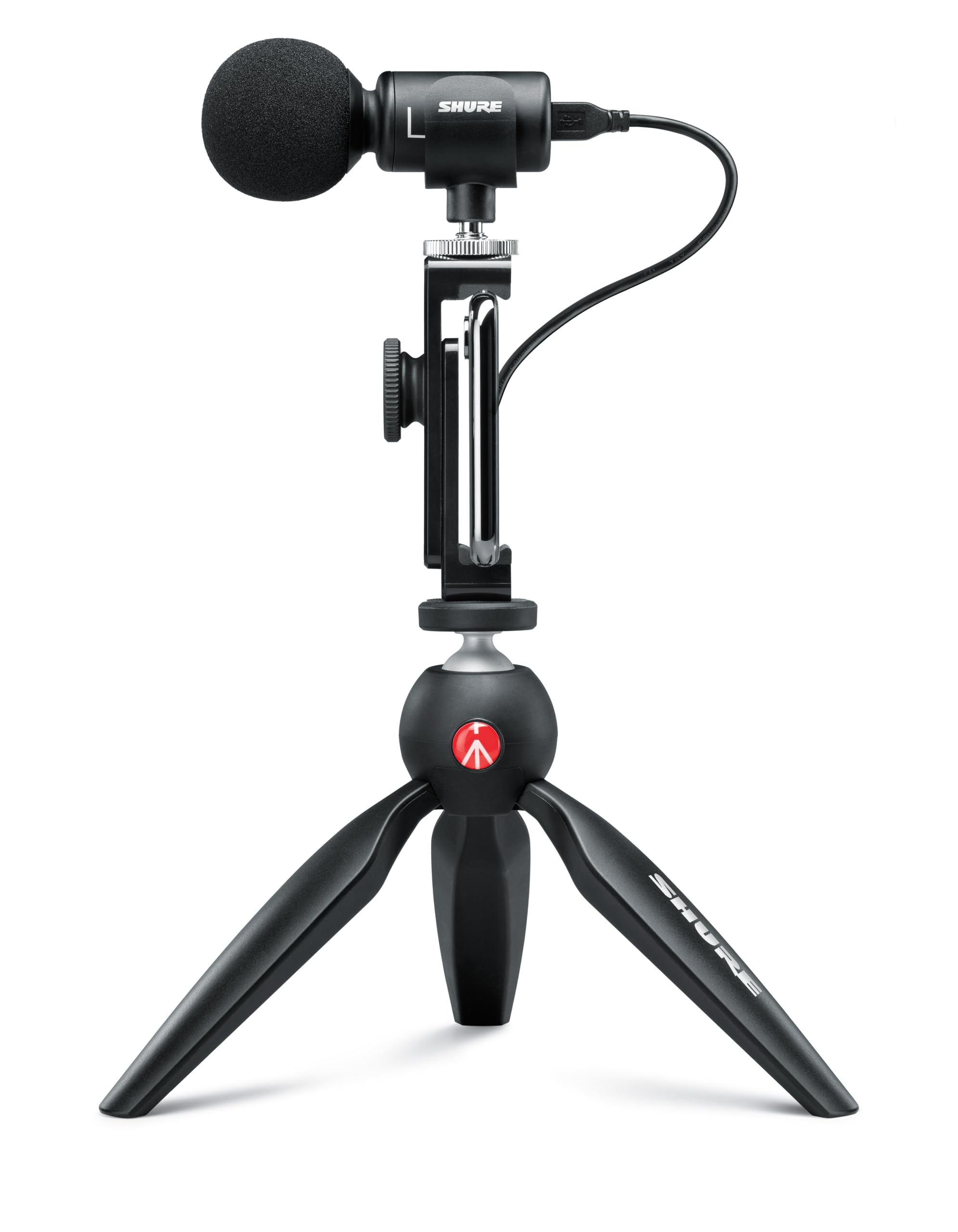 【中古】【非常に良い】SHURE シュア MV88+ ビデオキット ステレオコンデンサーマイク MV88+DIG-VIDKIT USB接続 USB-C スマホ ステレオ 配信 ストリーミング YouTube 撮影 録音