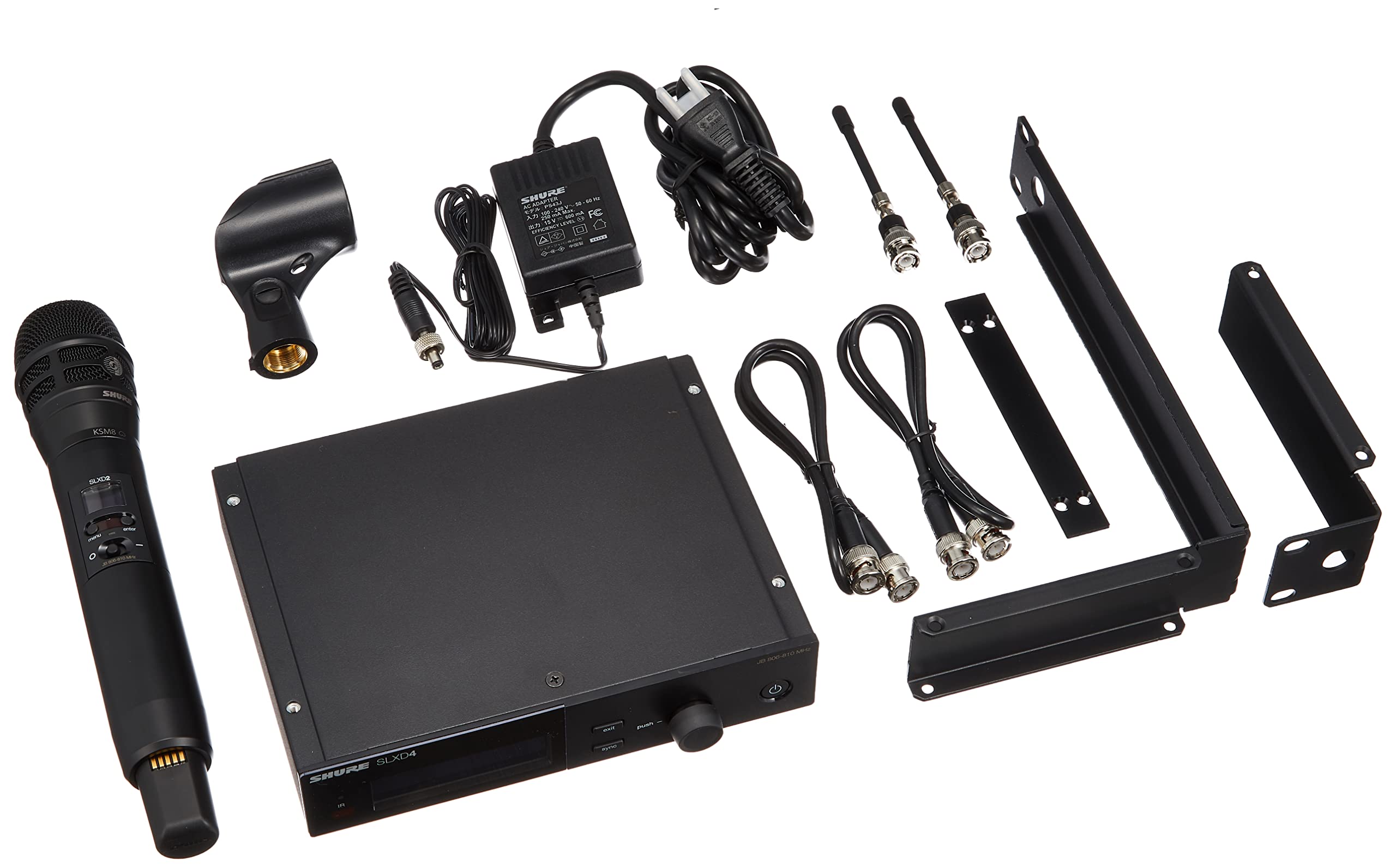 【中古】【非常に良い】SHURE シュア SLX-Dシリーズ ワイヤレスマイク SLXD24/K8B KSM8 Dualdyne?ハンドヘルド型送信機付属ワイヤレスシステム
